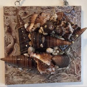 Hand made seashells wall decor